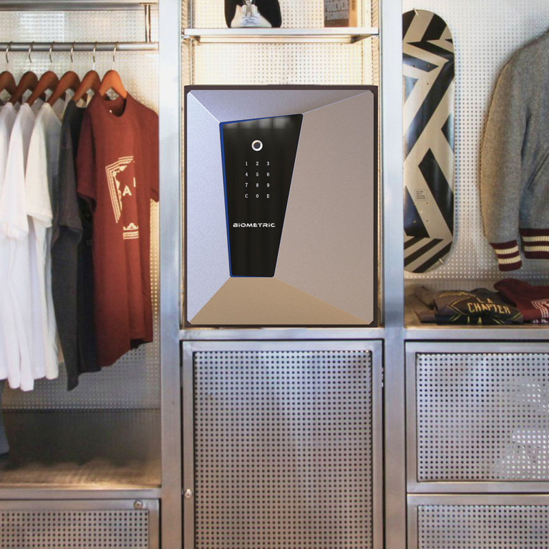 BOFON Fireproof Biometric Safe Box, Fire Safes with Fingerprint Touch